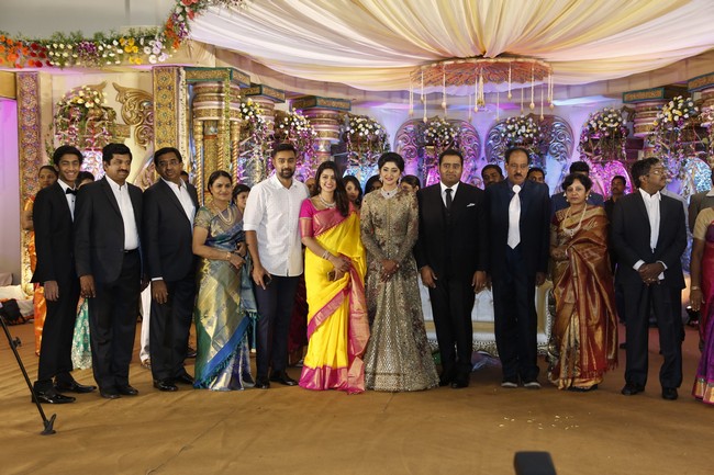 Producer Abinesh Elangovan - Nandhini Reception Stills
